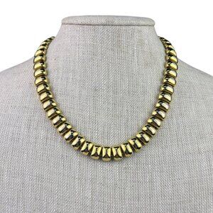 Gold Tone Cleopatra Style Womens Metal Necklace Statement Jewelry Choker Chain